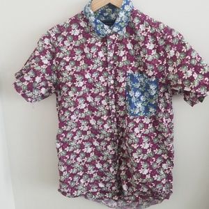 Floral Short Sleeve Button Down